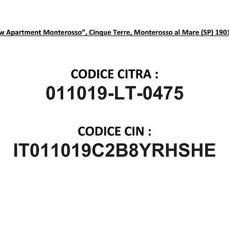 Seaview Apartment Monterosso, Cinque Terre Monterosso al Mare Exterior foto